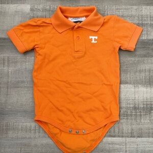Tennessee Vols Orange Polo Baby Onesie